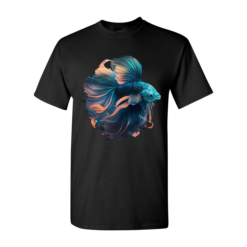Print Melon Inc. T-Shirts 2XL / Black Betta Fish T