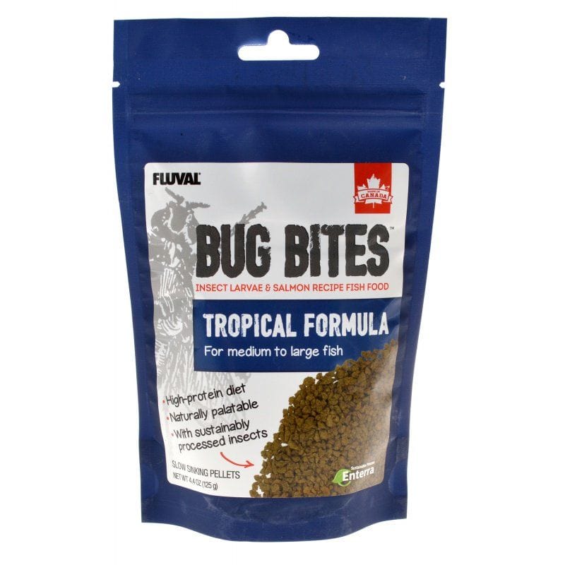 Coachella Valley Aquatics Fluval Bug Bites Tropical Formula Granules for Medium-Large Fish 4.4oz Bag